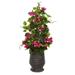 Nearly Natural 27 Bougainvillea Artificial Climbing Plant in Ribbed Planter