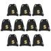 10 Pcs Party Favor Bag Storage Bags The Gift Cosplay Supplies Money Drawstring Pouch Treat Costume Decor Gold