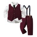 Cathalem Big Kid Childrenscostume Toddler Coats 4 Month Old Boy Outfits T Shirt Tops Vest Coat Pants Child Kids Gentleman Outfits Kids Soccer Warm up (C 2-3 Years)