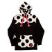 Unisex Loungefly Black Mickey & Friends Minnie Mouse Rocks The Dots Sherpa Pullover Hoodie