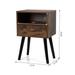 Modern Set of 2,Mid Century Nightstand, Side Table with Drawer and Shelf, End Table