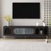 TV Stand for 70+ Inch TV, Entertainment Center TV Media Console Table, with 3 Shelves and 2 Cabinets, TV Console Cabinet