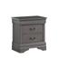 Modern 1pc Nightstand,Solid Wood English Dovetail Construction Antique Nickle Hanging Pulls