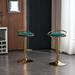 Set of 2 Modern Industrial Counter Height Adjustable 360 Degree Swivel Bar Stools