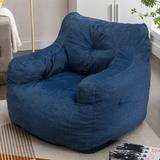 Soft Cotton Linen Fabric Bean Bag Chair Filled With Memory Sponge for living room, bedroom, apartment
