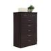 Hodedah 7-Drawer Chest with Locks on 2-Top Drawers in Beech