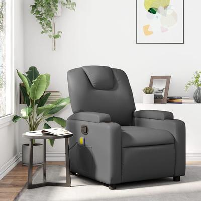 vidaXL Recliner Chair Wingback Armchair for Home Theater Cinema Faux Leather