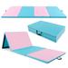 4-Panel Folding Exercise Mat with Carrying Handles for Gym Yoga