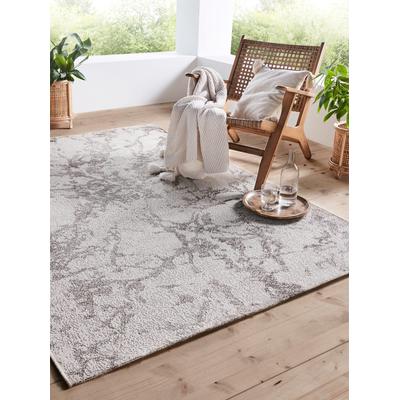 Teppich HEINE HOME Gr. 1, beige (creme, grau), B:80cm H:4mm L:150cm, Polypropylen, Polypropylen, Teppiche Image