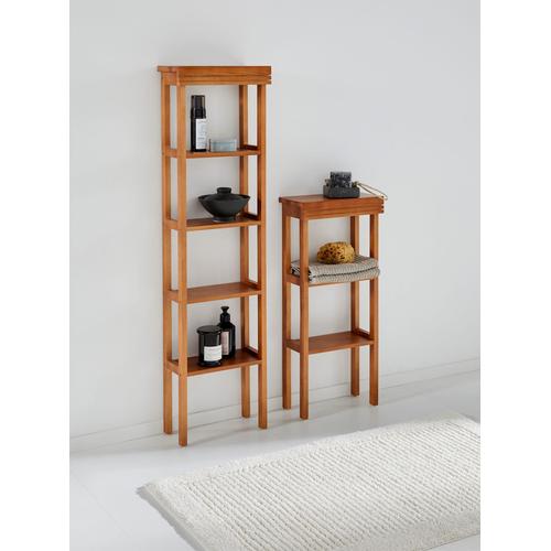 Badregal HEINE HOME, beige (natur), B:30cm H:110cm T:15cm, Holz, Regale