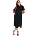 Plus Size Women's Tulip Dress by Nina Chen for Jessica London in Black (Size 16 W)