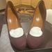 Gucci Shoes | Gucci Scarlatto Kid Scamosciato Burgundy Heels Size 36+ | Color: Red | Size: 36+