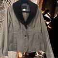 J. Crew Jackets & Coats | J Crew Fatigue Coat Sage Green Brown Removable Faux Fur Collar Size 6 | Color: Brown/Green | Size: 6