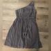 J. Crew Dresses | J. Crew Kylie Silk Chiffon One Shoulder Dress | Color: Gray | Size: 8