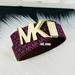 Michael Kors Accessories | Michael Kors Signature Twist Reversible Belt Women’s Medium | Color: Brown/Purple | Size: Medium