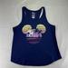 Disney Tops | Disney Tank Top Shirt Mickey Paradise Beach Blue Yellow Juniors Size Xl | Color: Blue/Yellow | Size: Xlj