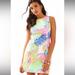 Lilly Pulitzer Dresses | Lilly Pulitzer Mila Shift Dress, Neon Pink, Green | Color: Green/Pink | Size: 6