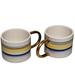 Anthropologie Kitchen | Anthropologie Fliff Carr High As A Moon Coffee Mug Short (2) | Color: White/Yellow | Size: Os