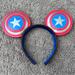 Disney Accessories | Captain America Disney Parks Mickey Mouse Ears | Color: Blue/Red | Size: Os