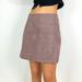 Free People Skirts | Free People Modern Femme Vegan Suede Mini Skirt In Mauve | Size 6 | Color: Purple/Tan | Size: 6