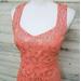 Anthropologie Dresses | Anthropologie Maeve Coral Shine Eyelet Dress | Color: Pink | Size: 6p