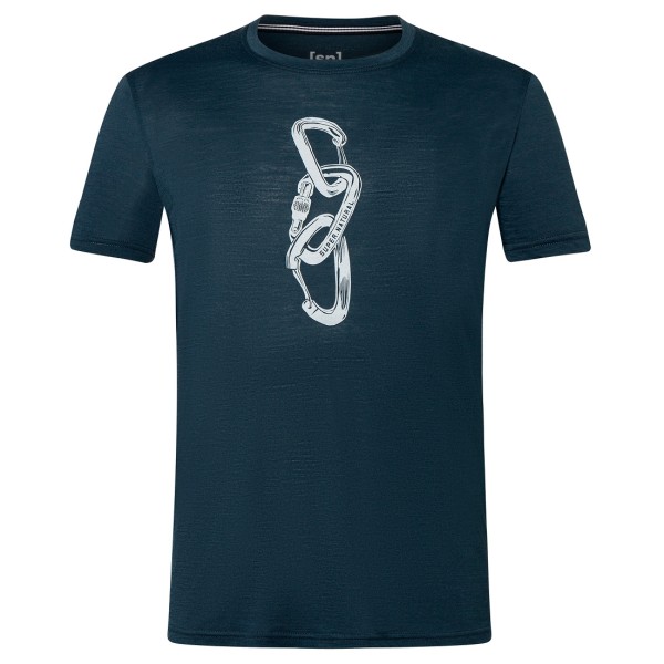 super.natural - Carabineri Tee - Merinoshirt Gr 48/50 - M blau