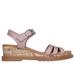 Skechers Women's BOBS Desert Chill - Evening Sun Sandals | Size 7.0 | Blush Pink | Textile | Vegan | Machine Washable