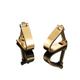 Gold Cufflinks Imitation Crystal Cufflinks French Cufflinks Stud Sleeve Buttons Wedding Dress (Metallic Color: 21) ()