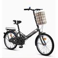 Folding Bike Foldable Bicycle Lightweight Foldable Bike Foldable Bicycle for Commuting,City Folding Bike for Men Women (B 16in)