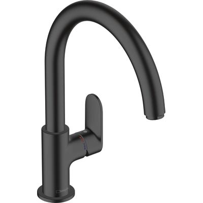 Küchenarmatur HANSGROHE "Vernis Blend M35", schwarz (mattschwarz), H:332cm T:23,5cm, Armaturen, 210 1 Strahlart