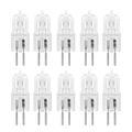 JCD Type GY6.35 Bi Pin Base Capsule Halogen Light Bulb Lamp 240V Replacement for GY6.35 Fittings of Household Fixtures Ceiling Bathroom Kitchen & Office Lightings - Clear Lense, 35W (Pack of 10)