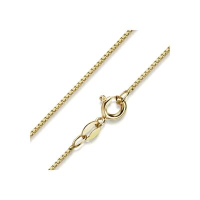 Collierkettchen FIRETTI "Schmuck Geschenk Silber 925 Venezianerkettengliederung 1,0 mm breit" Gr. 50, gold (gelbgoldfarben), Halsketten, Damen, 50, Silber 925 (Sterlingsilber), B: 1mm, Made in Germany, B:1mm Image