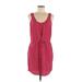 Gap Outlet Casual Dress - Mini Scoop Neck Sleeveless: Red Dresses - Women's Size Small