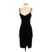 Forever 21 Casual Dress - Party Plunge Sleeveless: Black Print Dresses - Women's Size Small