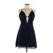 Lovers + Friends Casual Dress - Mini: Blue Dresses - Women's Size Medium