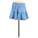 Abercrombie & Fitch Casual Mini Skirt Mini: Blue Solid Bottoms - Women's Size Large