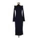 Gap Casual Dress - Sheath: Blue Solid Dresses - Women's Size Small Tall