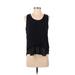 Rebecca Taylor Sleeveless Blouse: Black Tops - Women's Size 4