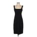 Nanette Lepore Casual Dress - Party Square Sleeveless: Black Print Dresses - Women's Size 4