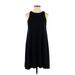 Gap Casual Dress - A-Line: Black Solid Dresses - Women's Size X-Small Petite