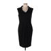 Nine West Casual Dress - Sheath: Black Solid Dresses - Women's Size 10