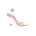 Fashion Nova Heels: Gold Shoes - Women's Size 8 - Open Toe