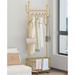 Everly Quinn Seacor 31.49" Metal Rolling Clothes Rack Metal | 68.11 H x 31.49 W x 12.59 D in | Wayfair 5BB824BB75EB49DFB389010FF21D1BED