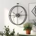 Williston Forge Plemons Wall Clock Metal in Black | 24 H x 24 W x 1 D in | Wayfair 80B8D76BB5B649EDBDDBD9BE57505D69
