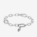 Bracelet Link Composé Mini Dangle Cœur Serrure Pandora ME