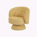 Barrel Chair - Ivy Bronx Gomar 32.28" Wide Swivel Barrel Chair Fabric in Brown | 31.5 H x 32.28 W x 29.53 D in | Wayfair