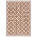 Brown/White 90 x 63 x 0.25 in Area Rug - Winston Porter Omveer 266 Area Rug In Brown/Ivory Polyester/Polypropylene | 90 H x 63 W x 0.25 D in | Wayfair