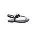 Sam Edelman Sandals: Black Print Shoes - Women's Size 7 1/2 - Open Toe