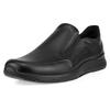 Slipper ECCO "IRVING", Herren, Gr. 45, schwarz, Glattleder, sportlich, Schuhe, Business Schuh, Halbschuh mit praktischen Stretcheinsätzen