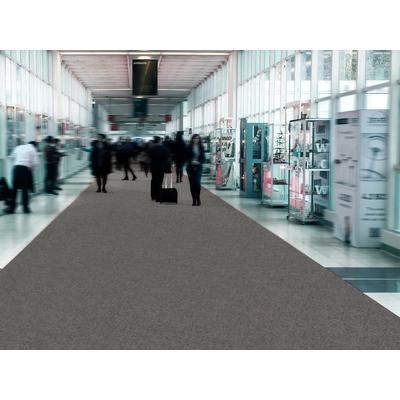Läufer "PODIUM, Made in Belgium", grau, B:200cm H:2,6mm L:2700cm, Polypropylen (PP), PRIMAFLOR-IDEEN IN TEXTIL, Teppiche, Breite 200 cm, Nadelfilz, Uni-Farben, ideal für Veranstaltungen Image
